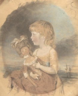 Child Holding a Doll, 1780.