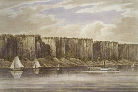 Palisades (No. 19, Hudson River Portfolio), 1823-24.