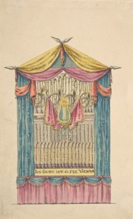 Design for a Fanciful Organ, late 18th-early 19th century.