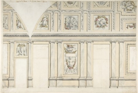 Design for the Interior of a Gallery of a Palace, 1760-97.