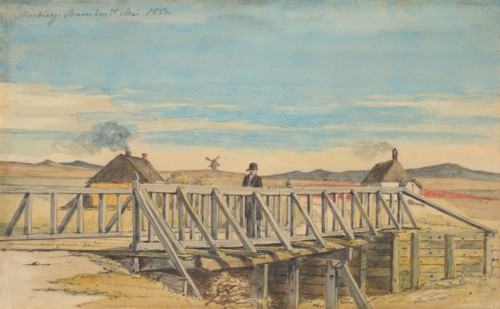 Landscape with a Bridge Near Mosbjerg, 1833.