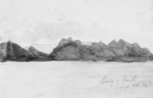Gulf of Corinth (from Sketchbook), 1904.