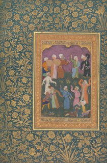 Dancing Dervishes, Folio from the Shah Jahan Album, recto: ca. 1610; verso: ca. 1530-50.