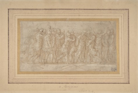 Roman or Greek Warriors Celebrating after a Victory., 1503-40.