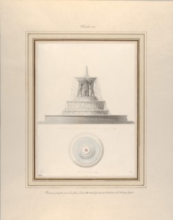 Project for a Fountain for La Place Louis XV, ca. 1806.