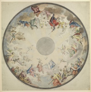 Design for a Cupola with Old and New Testament Figures, 1720-1804.