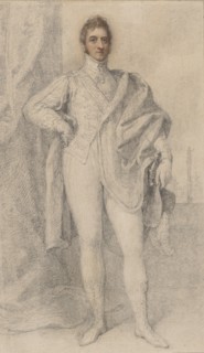 Portrait of George, 5th Duke of Marlborough, with Blenheim in the Distance, 1817-21.