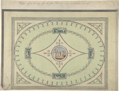 Design for a Ceiling for the First Drawing Room at Culzean Castle, Ayrshire, 1779-82.