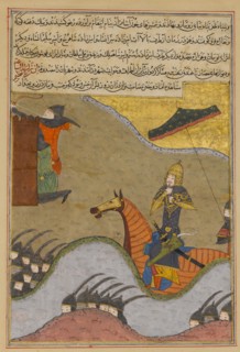 Conquest of Baghdad by Timur, Folio from a Zafarnama (Book of Victory), Dhu'l Hijja 839 A.H./A.D. June-July 1436.
