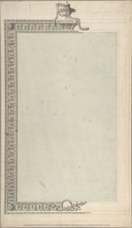 Design for a Pier-glass, of Tall Oblong Form, the Border a Palmette Frieze, the Termination an Urn, 1740-1800.