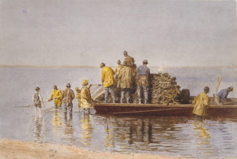 Taking Up the Net, 1881.