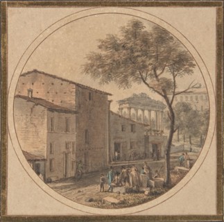 View of the Roman Forum with the Temple of Saturn in the Background, n.d..
