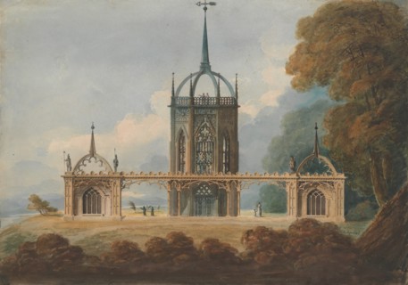 Design for a Gothic "Belle Vue", ca. 1800.