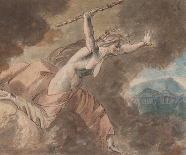 Envy from Ovid's "House of Envy" (Book II, lines 760-796) (recto); A naked woman (verso), 1770-80.