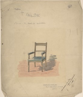 Design of a Carving Chair, 1884-92.