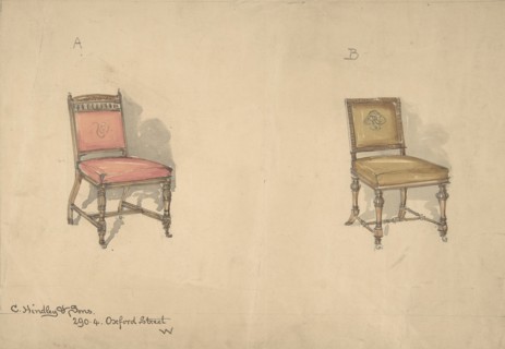 Designs for Two Chairs, 1884-92.