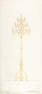 Design for Church Lamp Stand, 1889.