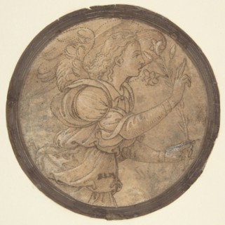The Angel of the Annunciation (Cartoon for an Embroidery), 1466-1524.