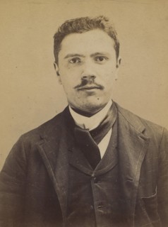 Masini (dit Mazzini). Angelo, Henri. 25 ans, né le 4/9/69 à Milan (Italie). ébéniste. Anarchiste. 1/9/94. , 1894.