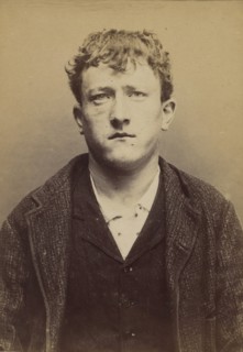 Anceau. Aimé-Firmin. 20 ans, né le 18/2/74 à Paris XIIe. Sculpteur sur bois. Anarchiste. 17/7/94., 1894.
