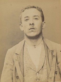 Schulé. Armand. 21 ans, né le 28/2/73 à Choisy-le-Roi. Comptable. Anarchiste. 2/7/94., 1894.