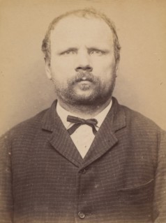 Miaglia. Bernard. 41 ans, né à Giaglione (Italie). Cordonnier. Anarchiste. 9/3/94., 1894.