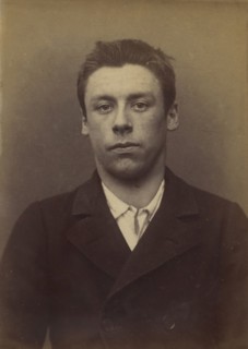 Bouchez. Louis. 19 ans, né le 29/8/75 à Paris XXe. Sculpteur. Anarchiste. 6/1/94., 1894.