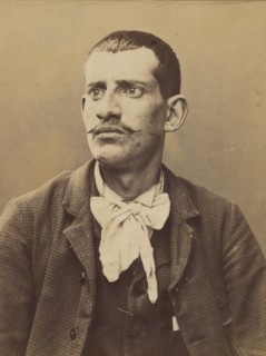 Landschoot. Edouard. 27 ans, né le 6/8/67 à Paris. Bijoutier. Anarchiste. 2/7/94., 1894.