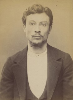 Bourbasquet. François. 25 ans, né le 11/3/69 à St Avé (Morbihan). Garçon coiffeur. Anarchiste. 2/7/94. , 1894.