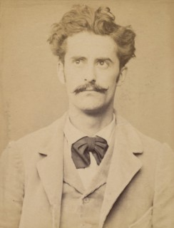 David. Armand, Auguste. 27 ans, né à Gien (Loiret). Faïencier. Anarchiste. 1/3/94., 1894.