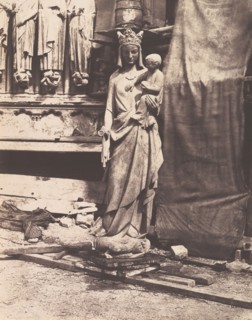 [Sculpture of Virgin and Child, Notre Dame, Paris], 1853-1854.