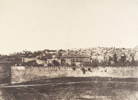 Jérusalem, Enceinte du Temple, Vue générale de la face Est, Pl. 1, 1854.