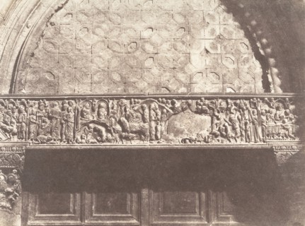 Jérusalem, Saint-Sépulcre, Bas-relief (porte d'entrée), 1854.