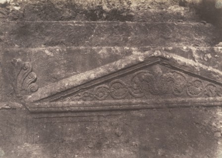 Jérusalem, Vallée de Josaphat, Fronton du Tombeau de Josaphat, 1854.