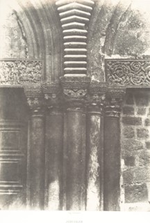 Jérusalem, Saint-Sépulcre, Détails de la porte, 1854.