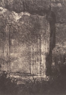 Jérusalem, Enceinte du Temple, Moulure judaïque formant pied-droit de l'une des portes romaines, 1854.