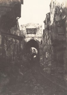 Jérusalem, Rue du quartier arabe, 2, 1854.