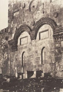 Jérusalem, Enceinte du Temple, Porte Dorée, 1854.