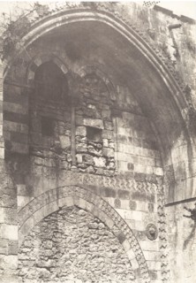 Jérusalem, Palais de rois de Jérusalem, Entrée principale, 1854.