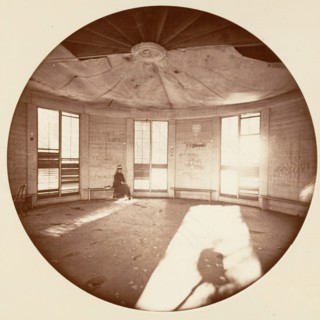 Interior of Pavilion Built on the Stump of the Tree, C. Grove , ca. 1878.
