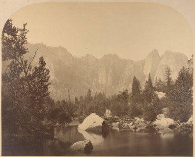 Cathedral Rock, Down the Valley, 1861.