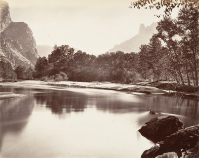 Looking Up Yosemite Valley, ca. 1872, printed ca. 1876.