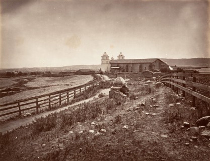Santa Barbara and Mission Church, 1876, printed ca. 1876.