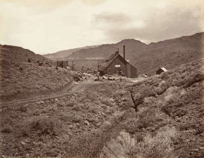 Sutro Tunnel Shaft No. 3, 1875, printed ca. 1876.