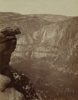 Yosemite Falls from Glacier Point, 1865-66, printed ca. 1875.