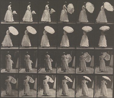 [Woman Opening Parasol], 1883-86, printed 1887.
