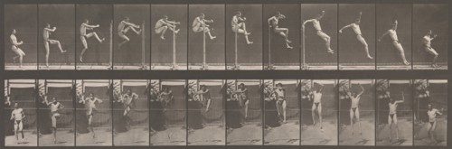 Animal Locomotion. An Electro-Photographic Investigation of Consecutive Phases of Animal Movements. Commenced 1872 - Completed 1885. Volume V, Man (Pelvis Cloth), 1880s.