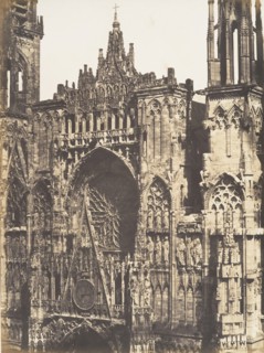 Haut de Portail, Côté de la Place, Cathédrale de Rouen, 1852-54.