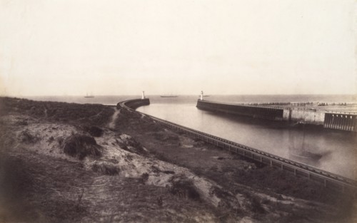 [Entrance to the Port of Boulogne], 1855.