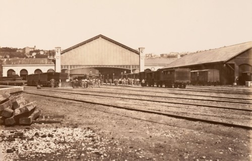 Lyon, Gare de Perrache, ca. 1861.